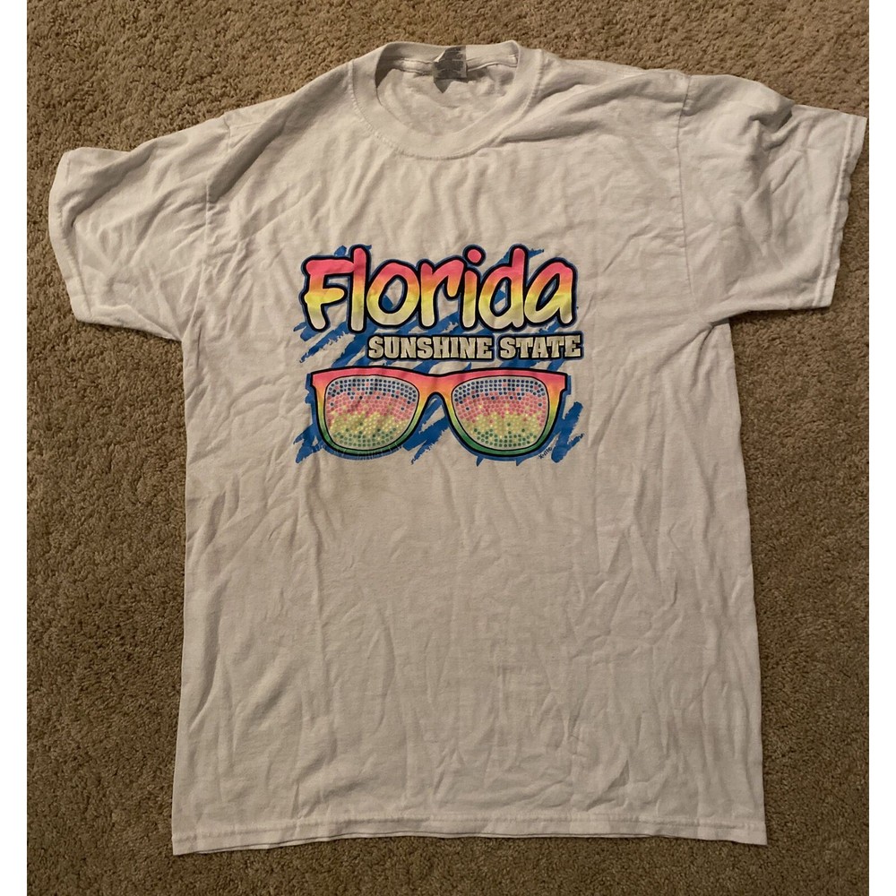 Womens Florida “Sunshine State” T Shirt | Size Adult Medium | Good Condition